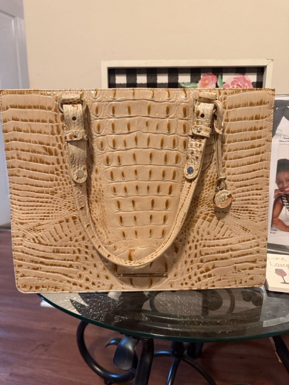 ☀️💕FLASH SALE 💕💕Brahmin Medium Camille in Color Champagne